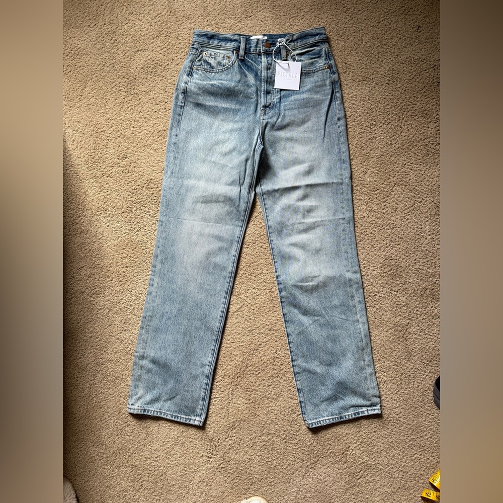 Pistola Women's Light Blue Straight Leg Jeans